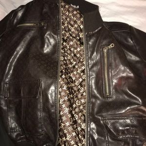 Louis Vuitton Leather Bomber Jacket